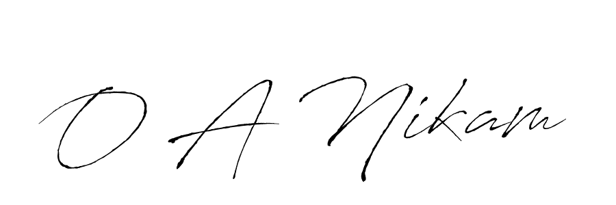 You can use this online signature creator to create a handwritten signature for the name O A Nikam. This is the best online autograph maker. O A Nikam signature style 6 images and pictures png