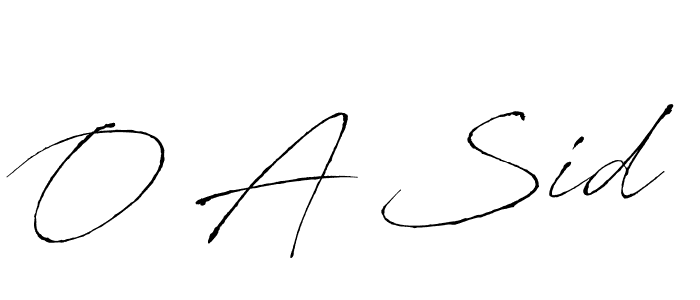 Create a beautiful signature design for name O A Sid. With this signature (Antro_Vectra) fonts, you can make a handwritten signature for free. O A Sid signature style 6 images and pictures png