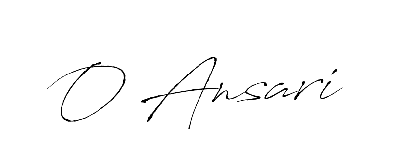 How to make O Ansari name signature. Use Antro_Vectra style for creating short signs online. This is the latest handwritten sign. O Ansari signature style 6 images and pictures png