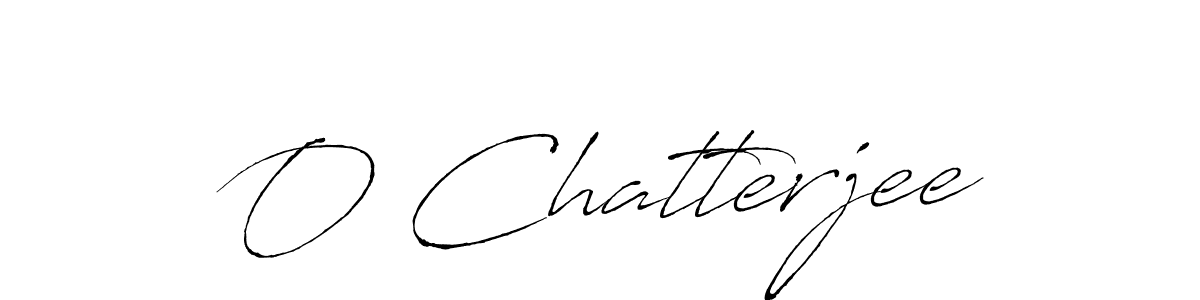 Create a beautiful signature design for name O Chatterjee. With this signature (Antro_Vectra) fonts, you can make a handwritten signature for free. O Chatterjee signature style 6 images and pictures png