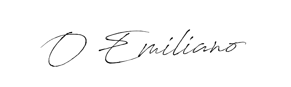 Design your own signature with our free online signature maker. With this signature software, you can create a handwritten (Antro_Vectra) signature for name O Emiliano. O Emiliano signature style 6 images and pictures png