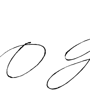 O G stylish signature style. Best Handwritten Sign (Antro_Vectra) for my name. Handwritten Signature Collection Ideas for my name O G. O G signature style 6 images and pictures png