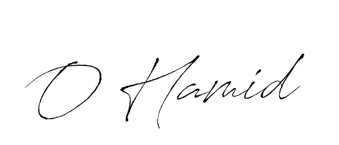 Make a beautiful signature design for name O Hamid. With this signature (Antro_Vectra) style, you can create a handwritten signature for free. O Hamid signature style 6 images and pictures png