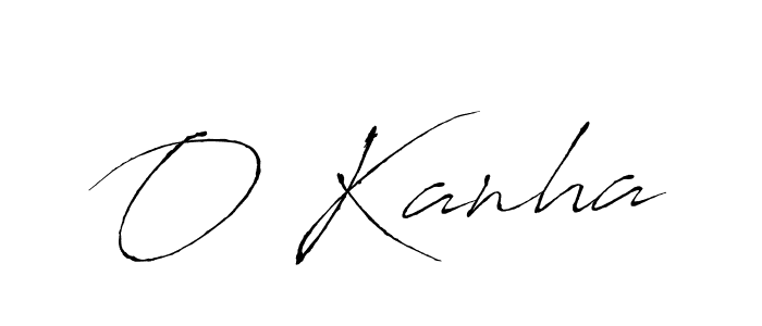 How to make O Kanha name signature. Use Antro_Vectra style for creating short signs online. This is the latest handwritten sign. O Kanha signature style 6 images and pictures png