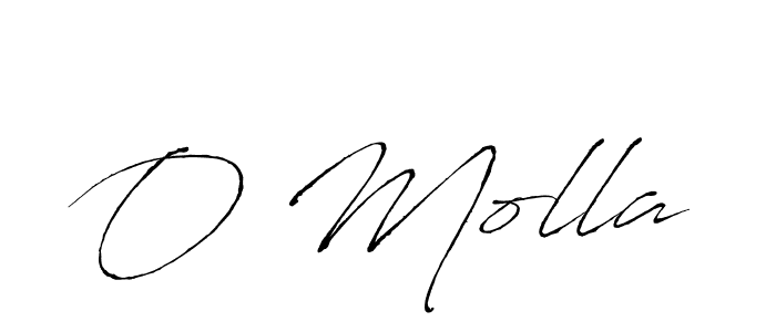 Design your own signature with our free online signature maker. With this signature software, you can create a handwritten (Antro_Vectra) signature for name O Molla. O Molla signature style 6 images and pictures png