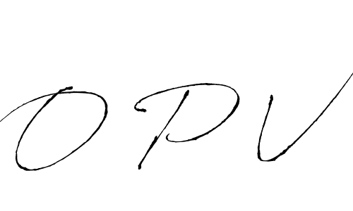 How to make O P V signature? Antro_Vectra is a professional autograph style. Create handwritten signature for O P V name. O P V signature style 6 images and pictures png