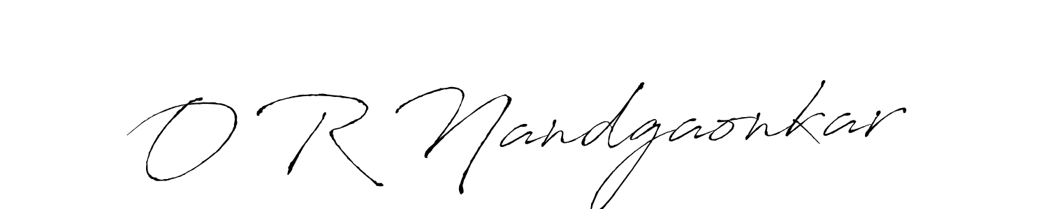 Also we have O R Nandgaonkar name is the best signature style. Create professional handwritten signature collection using Antro_Vectra autograph style. O R Nandgaonkar signature style 6 images and pictures png