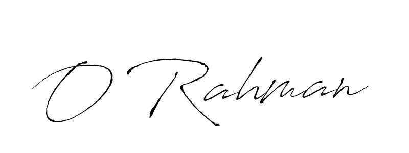 Use a signature maker to create a handwritten signature online. With this signature software, you can design (Antro_Vectra) your own signature for name O Rahman. O Rahman signature style 6 images and pictures png