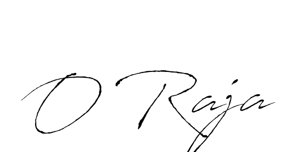 Make a beautiful signature design for name O Raja. With this signature (Antro_Vectra) style, you can create a handwritten signature for free. O Raja signature style 6 images and pictures png