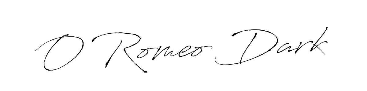 Design your own signature with our free online signature maker. With this signature software, you can create a handwritten (Antro_Vectra) signature for name O Romeo Dark. O Romeo Dark signature style 6 images and pictures png