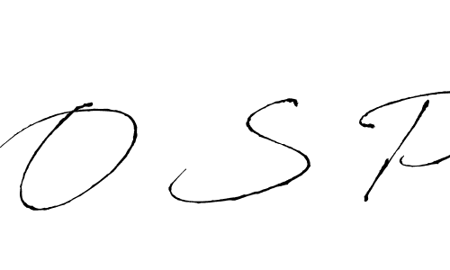 Design your own signature with our free online signature maker. With this signature software, you can create a handwritten (Antro_Vectra) signature for name O S P. O S P signature style 6 images and pictures png