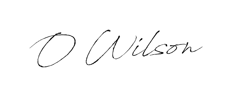 Create a beautiful signature design for name O Wilson. With this signature (Antro_Vectra) fonts, you can make a handwritten signature for free. O Wilson signature style 6 images and pictures png