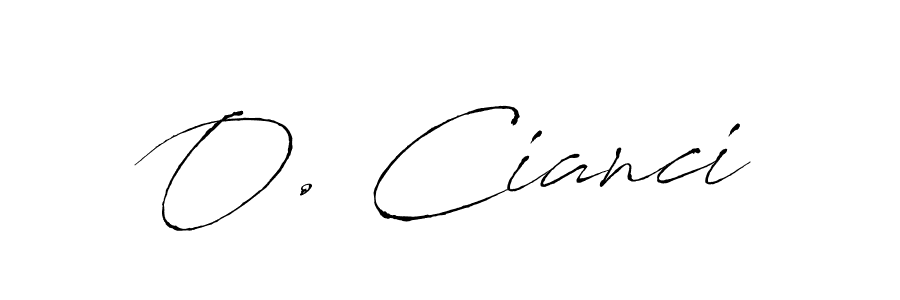 Similarly Antro_Vectra is the best handwritten signature design. Signature creator online .You can use it as an online autograph creator for name O. Cianci. O. Cianci signature style 6 images and pictures png