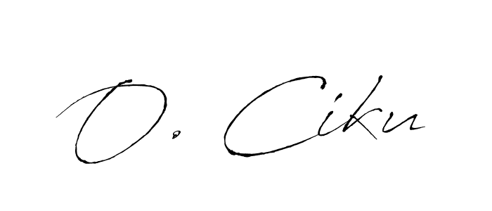 Use a signature maker to create a handwritten signature online. With this signature software, you can design (Antro_Vectra) your own signature for name O. Ciku. O. Ciku signature style 6 images and pictures png