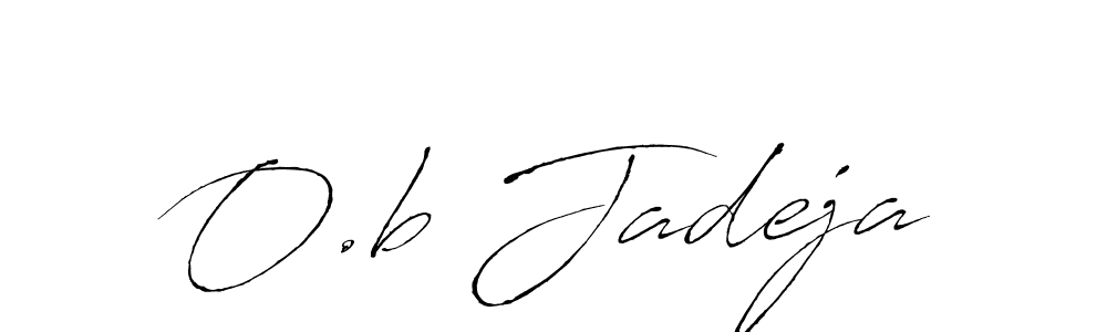 Use a signature maker to create a handwritten signature online. With this signature software, you can design (Antro_Vectra) your own signature for name O.b Jadeja. O.b Jadeja signature style 6 images and pictures png
