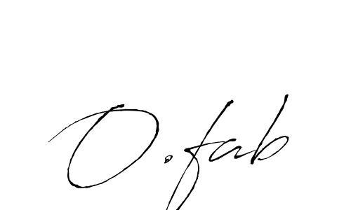 Antro_Vectra is a professional signature style that is perfect for those who want to add a touch of class to their signature. It is also a great choice for those who want to make their signature more unique. Get O.fab name to fancy signature for free. O.fab signature style 6 images and pictures png
