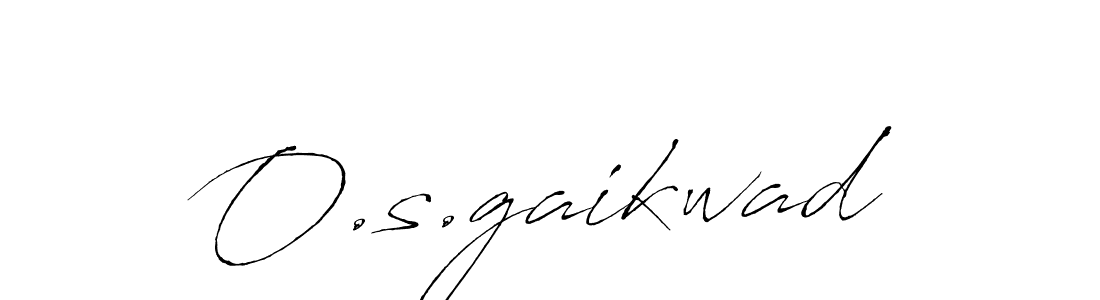 How to make O.s.gaikwad name signature. Use Antro_Vectra style for creating short signs online. This is the latest handwritten sign. O.s.gaikwad signature style 6 images and pictures png