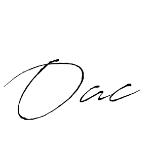 Design your own signature with our free online signature maker. With this signature software, you can create a handwritten (Antro_Vectra) signature for name Oac. Oac signature style 6 images and pictures png