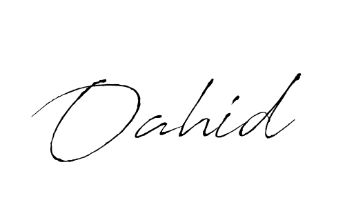 Make a beautiful signature design for name Oahid. With this signature (Antro_Vectra) style, you can create a handwritten signature for free. Oahid signature style 6 images and pictures png