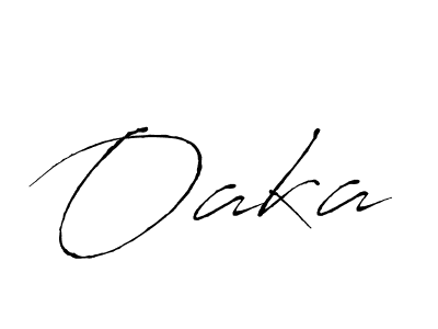 Use a signature maker to create a handwritten signature online. With this signature software, you can design (Antro_Vectra) your own signature for name Oaka. Oaka signature style 6 images and pictures png