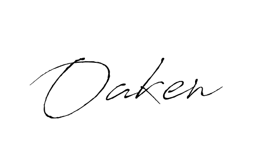 Use a signature maker to create a handwritten signature online. With this signature software, you can design (Antro_Vectra) your own signature for name Oaken. Oaken signature style 6 images and pictures png