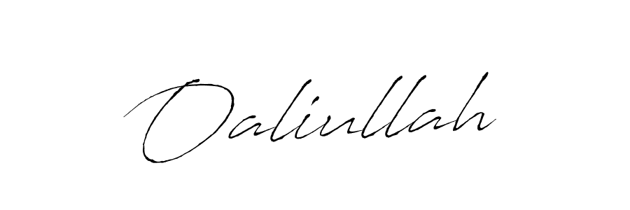 Oaliullah stylish signature style. Best Handwritten Sign (Antro_Vectra) for my name. Handwritten Signature Collection Ideas for my name Oaliullah. Oaliullah signature style 6 images and pictures png
