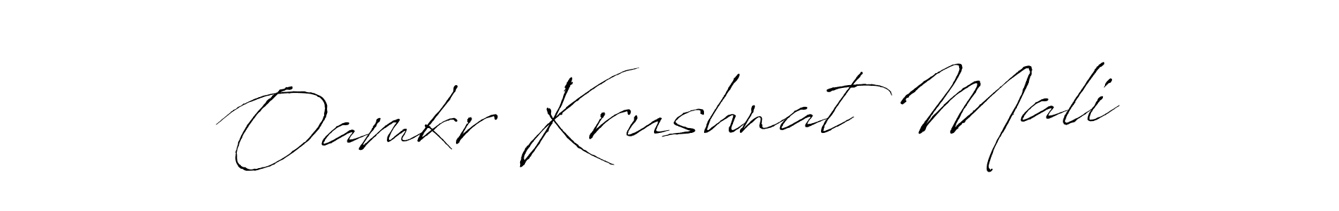 Make a beautiful signature design for name Oamkr Krushnat Mali. Use this online signature maker to create a handwritten signature for free. Oamkr Krushnat Mali signature style 6 images and pictures png