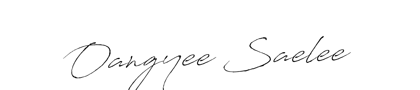 Oangyee Saelee stylish signature style. Best Handwritten Sign (Antro_Vectra) for my name. Handwritten Signature Collection Ideas for my name Oangyee Saelee. Oangyee Saelee signature style 6 images and pictures png