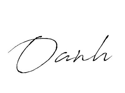 Design your own signature with our free online signature maker. With this signature software, you can create a handwritten (Antro_Vectra) signature for name Oanh. Oanh signature style 6 images and pictures png