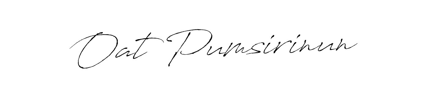 Oat Pumsirinun stylish signature style. Best Handwritten Sign (Antro_Vectra) for my name. Handwritten Signature Collection Ideas for my name Oat Pumsirinun. Oat Pumsirinun signature style 6 images and pictures png