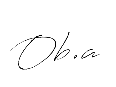 How to Draw Ob.a signature style? Antro_Vectra is a latest design signature styles for name Ob.a. Ob.a signature style 6 images and pictures png