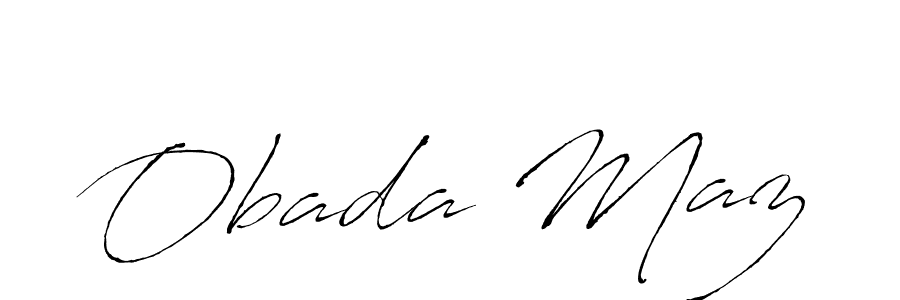 Make a beautiful signature design for name Obada Maz. With this signature (Antro_Vectra) style, you can create a handwritten signature for free. Obada Maz signature style 6 images and pictures png