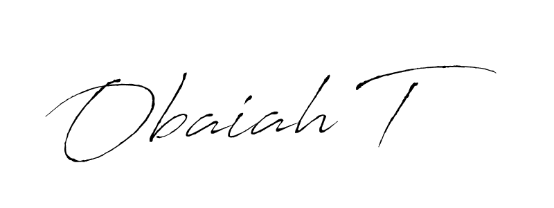 Similarly Antro_Vectra is the best handwritten signature design. Signature creator online .You can use it as an online autograph creator for name Obaiah T. Obaiah T signature style 6 images and pictures png