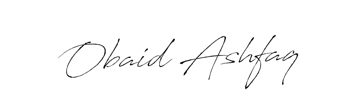 Similarly Antro_Vectra is the best handwritten signature design. Signature creator online .You can use it as an online autograph creator for name Obaid Ashfaq. Obaid Ashfaq signature style 6 images and pictures png