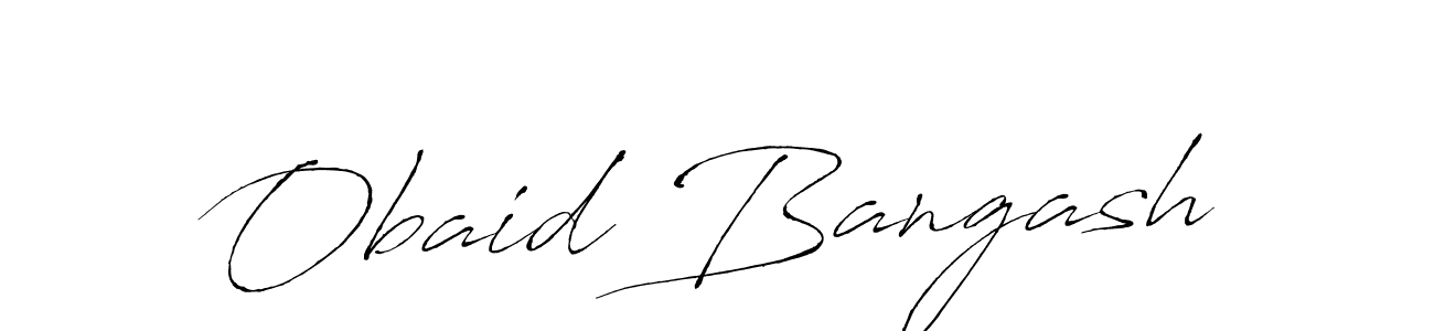 Use a signature maker to create a handwritten signature online. With this signature software, you can design (Antro_Vectra) your own signature for name Obaid Bangash. Obaid Bangash signature style 6 images and pictures png