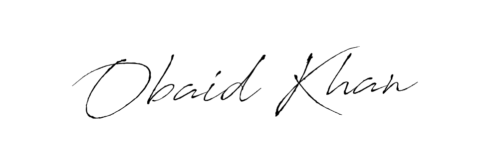 Make a beautiful signature design for name Obaid Khan. With this signature (Antro_Vectra) style, you can create a handwritten signature for free. Obaid Khan signature style 6 images and pictures png
