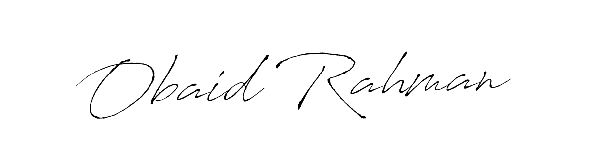 How to make Obaid Rahman signature? Antro_Vectra is a professional autograph style. Create handwritten signature for Obaid Rahman name. Obaid Rahman signature style 6 images and pictures png