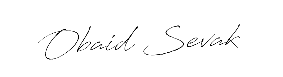 Obaid Sevak stylish signature style. Best Handwritten Sign (Antro_Vectra) for my name. Handwritten Signature Collection Ideas for my name Obaid Sevak. Obaid Sevak signature style 6 images and pictures png