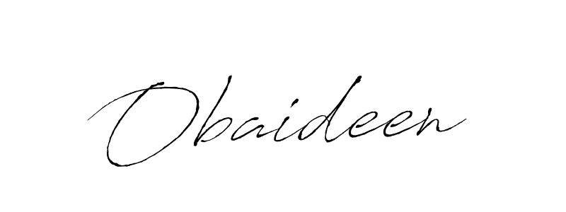 Use a signature maker to create a handwritten signature online. With this signature software, you can design (Antro_Vectra) your own signature for name Obaideen. Obaideen signature style 6 images and pictures png