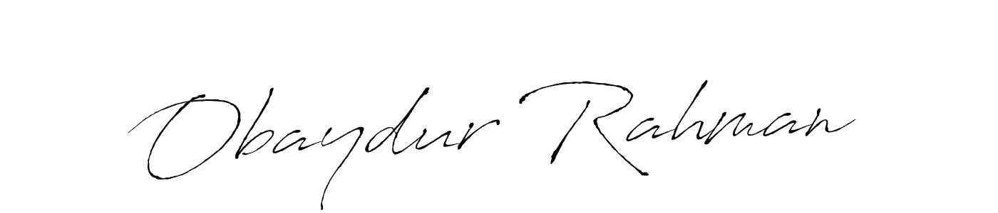 Create a beautiful signature design for name Obaydur Rahman. With this signature (Antro_Vectra) fonts, you can make a handwritten signature for free. Obaydur Rahman signature style 6 images and pictures png