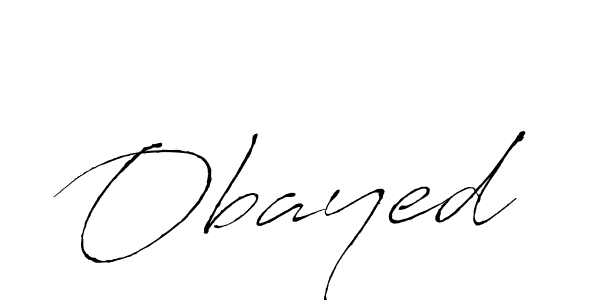 How to make Obayed signature? Antro_Vectra is a professional autograph style. Create handwritten signature for Obayed name. Obayed signature style 6 images and pictures png