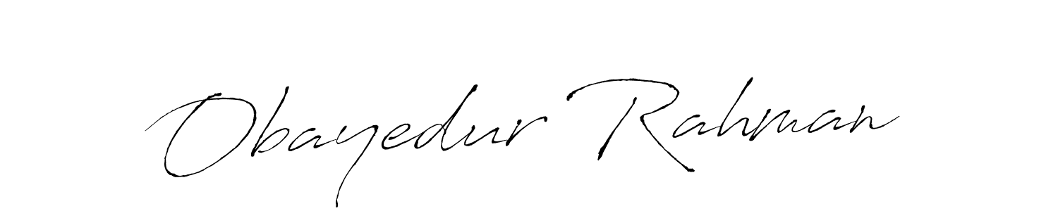 Create a beautiful signature design for name Obayedur Rahman. With this signature (Antro_Vectra) fonts, you can make a handwritten signature for free. Obayedur Rahman signature style 6 images and pictures png