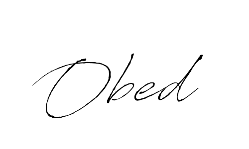 Make a beautiful signature design for name Obed . With this signature (Antro_Vectra) style, you can create a handwritten signature for free. Obed  signature style 6 images and pictures png