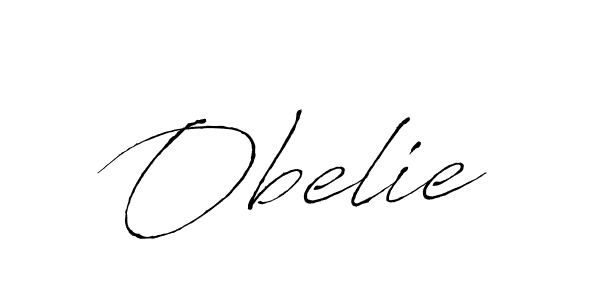 Obelie stylish signature style. Best Handwritten Sign (Antro_Vectra) for my name. Handwritten Signature Collection Ideas for my name Obelie. Obelie signature style 6 images and pictures png