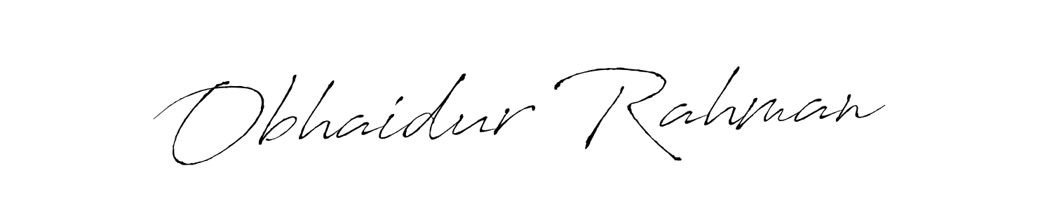 Create a beautiful signature design for name Obhaidur Rahman. With this signature (Antro_Vectra) fonts, you can make a handwritten signature for free. Obhaidur Rahman signature style 6 images and pictures png