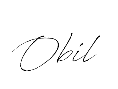 Obil stylish signature style. Best Handwritten Sign (Antro_Vectra) for my name. Handwritten Signature Collection Ideas for my name Obil. Obil signature style 6 images and pictures png