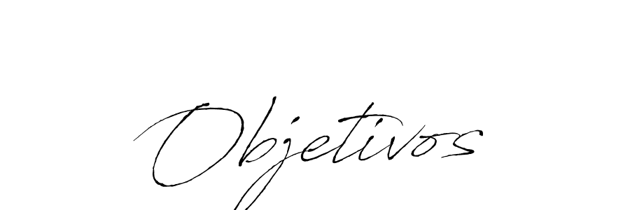 How to make Objetivos signature? Antro_Vectra is a professional autograph style. Create handwritten signature for Objetivos name. Objetivos signature style 6 images and pictures png