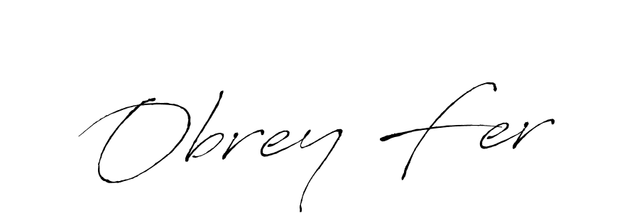 Also we have Obrey Fer name is the best signature style. Create professional handwritten signature collection using Antro_Vectra autograph style. Obrey Fer signature style 6 images and pictures png