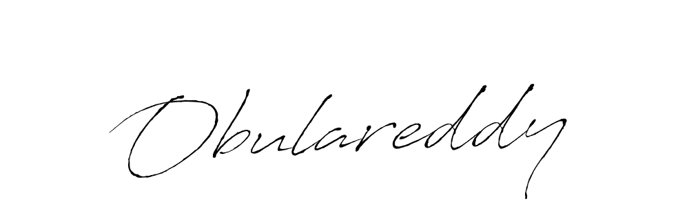 Design your own signature with our free online signature maker. With this signature software, you can create a handwritten (Antro_Vectra) signature for name Obulareddy. Obulareddy signature style 6 images and pictures png