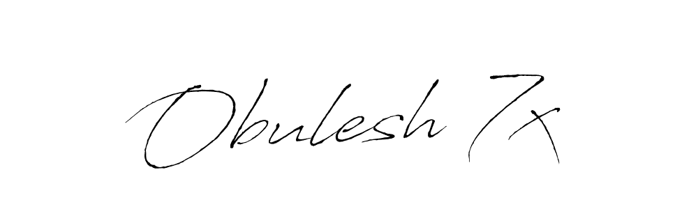 This is the best signature style for the Obulesh 7x name. Also you like these signature font (Antro_Vectra). Mix name signature. Obulesh 7x signature style 6 images and pictures png